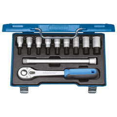 Hex & Torx Bit Socket Sets; Set Type: Hex Bit; Drive Size: 1/2; Minimum Set Hex Size (Metric): 5.0