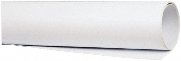 Plastic Rod: Polystyrene, 4' Long, 1" Dia, Opaque White