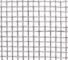 Wire Cloth: 14 Wire Gauge, 0.08" Wire Dia, Stainless Steel