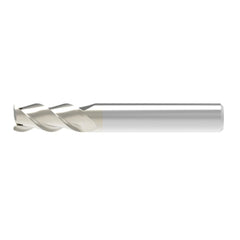 Corner Radius End Mill: 3.00 mm Dia, 3.50 mm LOC, 0.40 mm Radius, 3 Flute, Solid Carbide