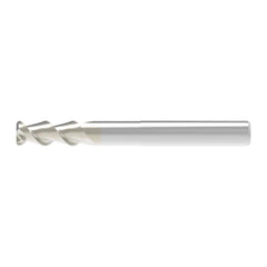 Corner Radius End Mill: 3.00 mm Dia, 8.00 mm LOC, 0.30 mm Radius, 2 Flute, Solid Carbide