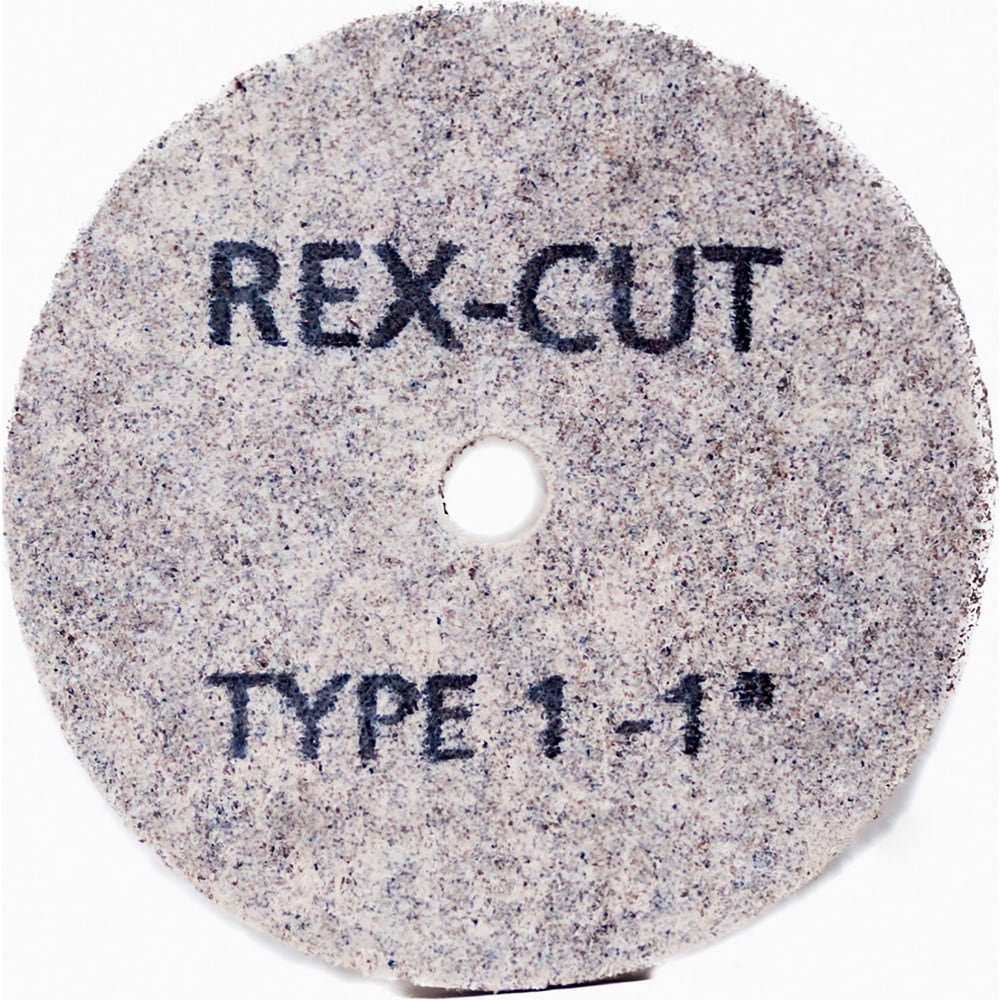 Deburring Wheel: 1" Dia, 1/32" Face Width, 1/8" Hole, Aluminum Oxide