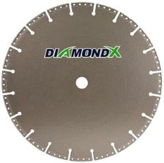 Wet & Dry Cut Saw Blade: 20" Dia, 1" Arbor Hole