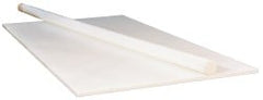 Plastic Rod: ETFE, 1' Long, 1" Dia, Natural