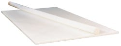 Plastic Rod: ETFE, 1' Long, 1-1/4" Dia, Natural