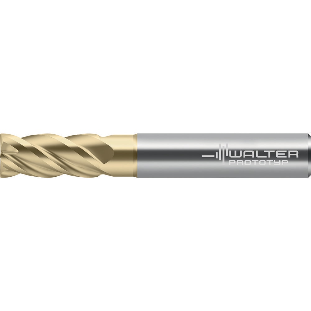 Square End Mill: 14.00 mm Dia, 36.0000 mm LOC, 4 Flute, Solid Carbide