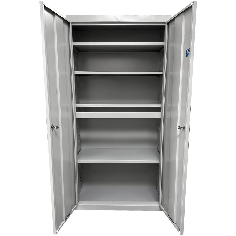 Steel Steel Storage Cabinet Cabinet: 30" Wide, 18" Deep, 72" High