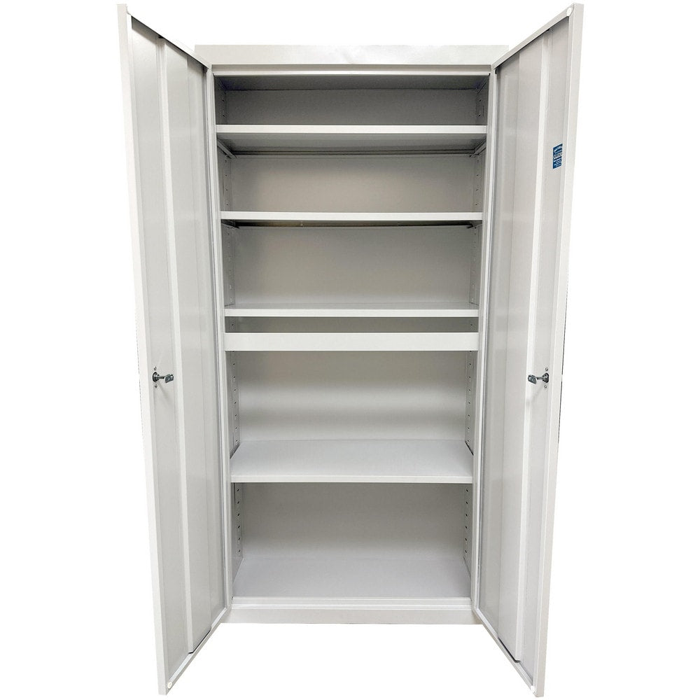 Steel Steel Storage Cabinet Cabinet: 36" Wide, 18" Deep, 78" High