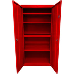 Steel Steel Storage Cabinet Cabinet: 24" Wide, 18" Deep, 72" High