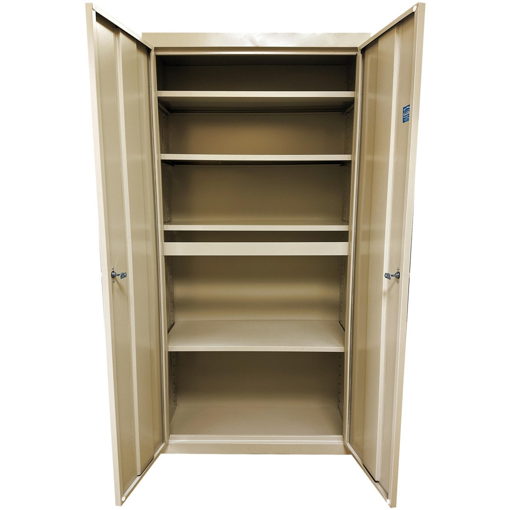 Steel Steel Storage Cabinet Cabinet: 36" Wide, 18" Deep, 78" High