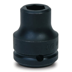 Impact Socket: 3/4" Drive, 3/4" Socket, Hex Drive