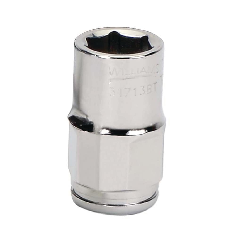 Non-Impact  Hand Socket: 3/8" Drive, 17.00 mm Socket, 6-Point