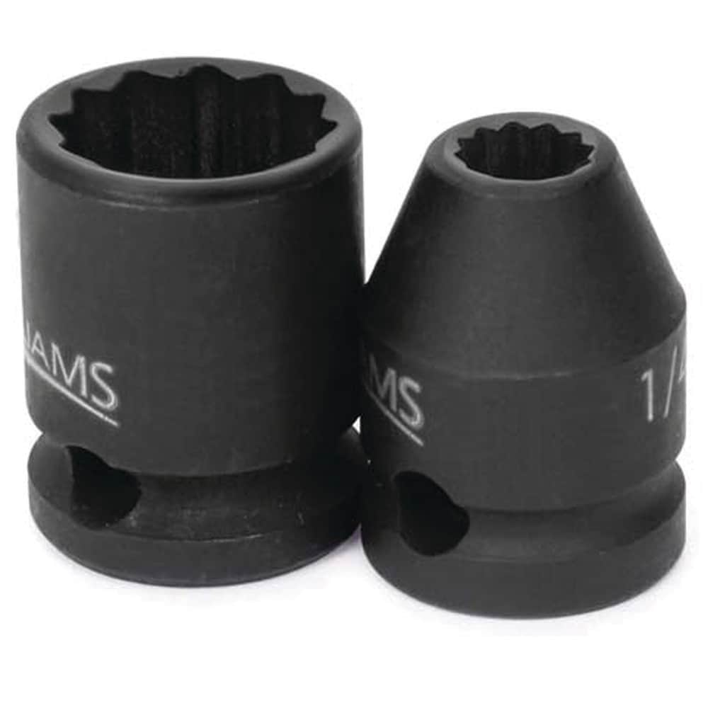 Impact Socket: 3/8" Drive, 5/16" Socket, Square Drive