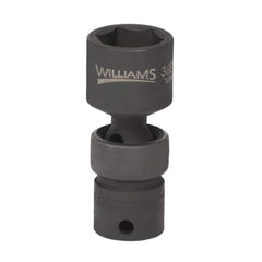 Impact Socket: 3/8" Drive, 18 mm Socket, Hex Drive