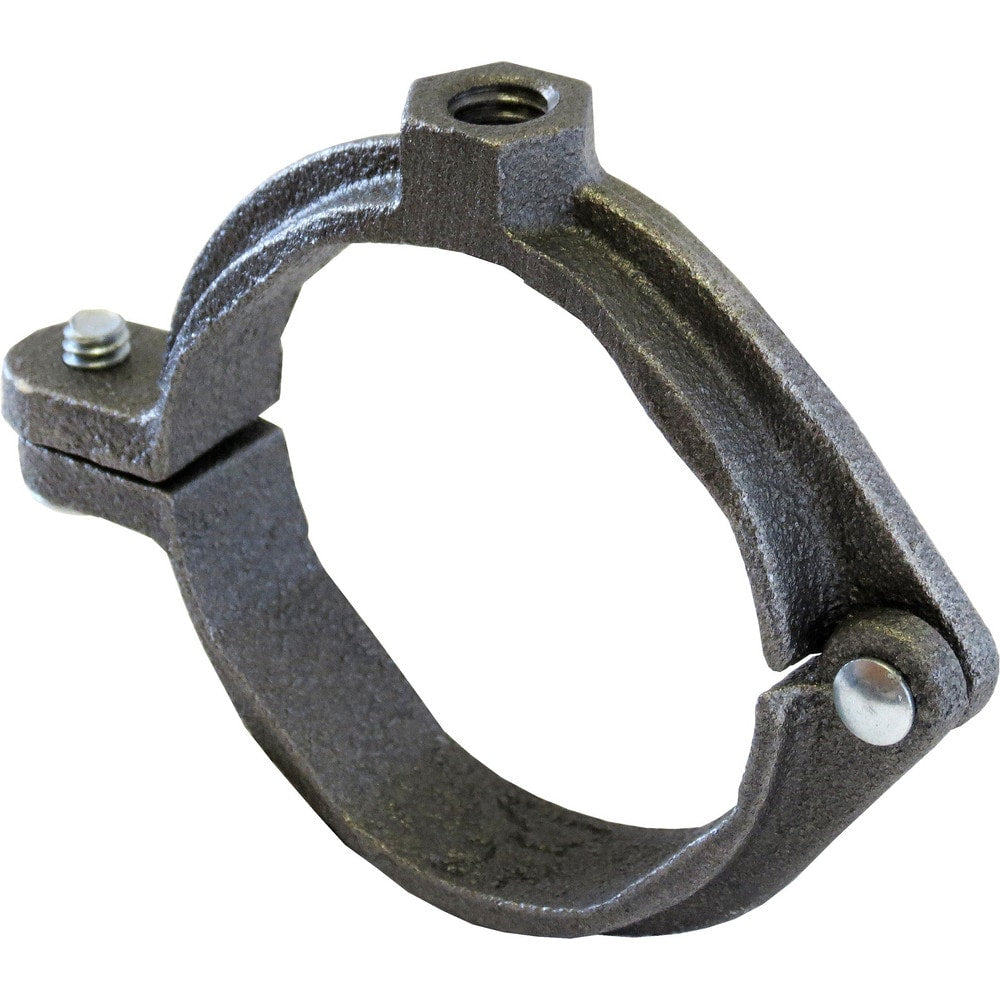 Pipe & Cable Clamps; Clamp Type: Extension Split Pipe Clamp; Clamp Color: Gray; Material: Malleable Iron; Load Capacity (Lb.): 180.000; Nominal Pipe Size: 3/8