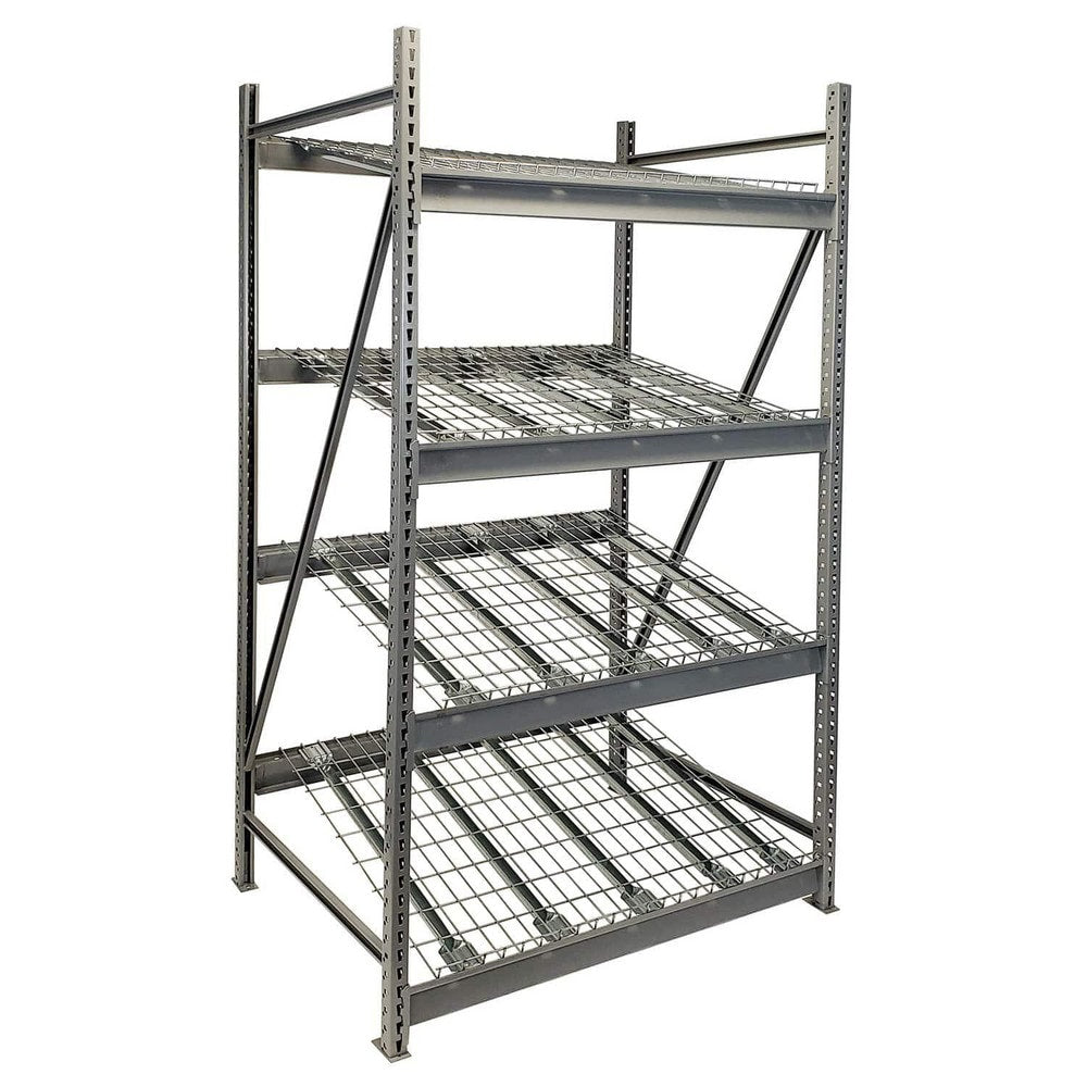 Storage Racks; Rack Type: Heavy-Duty Gravity Flow Rack; Overall Width (Inch): 48; Overall Height (Inch): 72; Overall Depth (Inch): 36; Material: Steel; Color: Silver; Finish: Powder Coated