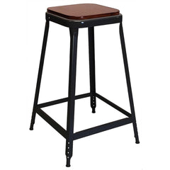 Stationary Stools; Seat Depth: 13 in; Seat Width: 13 in; Product Type: Fixed Height Stool; Base Type: Fixed; Minimum Seat Height: 24 in; Maximum Seat Height: 24 in; Overall Width: 13 in; Overall Depth: 13 in