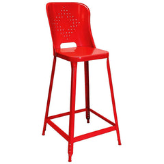 Stationary Stools; Seat Depth: 13 in; Seat Width: 13 in; Product Type: Stool with Back; Base Type: Fixed; Minimum Seat Height: 24 in; Maximum Seat Height: 24 in; Overall Width: 13 in; Overall Depth: 13 in