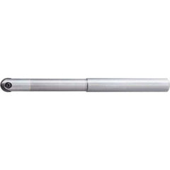 Indexable Ball Nose End Mill: 12 mm Cut Dia, Solid Carbide, 110 mm OAL