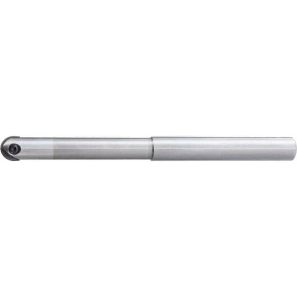 Indexable Ball Nose End Mill: 3/4" Cut Dia, Solid Carbide, 6" OAL