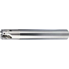 Indexable Square-Shoulder End Mill: PSE11R063FA063-2L, 5/8" Cut Dia, 1.969" Max Depth of Cut, 5/8" Dia Weldon Flat Shank