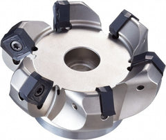 78.49mm Cut Diam, 3/4" Arbor Hole Diam, 1.772" Max Depth, Indexable Square-Shoulder Face Mill