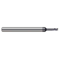 Square End Mill: 5/64" Dia, 3 Flute, Solid Carbide