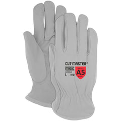 Cut, Puncture & Abrasion-Resistant Gloves: Value Collection 1255KV4, Size Large, ANSI Cut A5, ANSI Puncture 4, Uncoated, Goatskin Leather