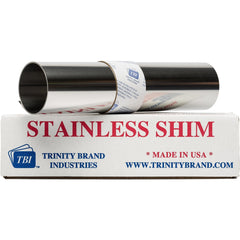 Metal Shim Stock: Roll, 0.0050" Thick, 50" Long, 24" Wide, Stainless Steel