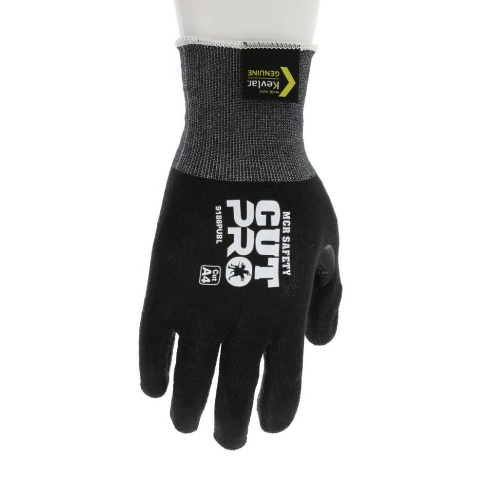 Cut, Puncture & Abrasion-Resistant Gloves: Cut Pro 9188PUB, Size 2X-Large, ANSI Cut A4, ANSI Puncture 2, Polyurethane, Kevlar