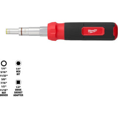 Nutdriver Sets; Drive Size: 1/4; Handle Type: Overmold; Shaft Type: Solid; Container Type: None; Shaft Length (Inch): 4.88; Shaft Length: 4.88; Overall Length (Decimal Inch): 9