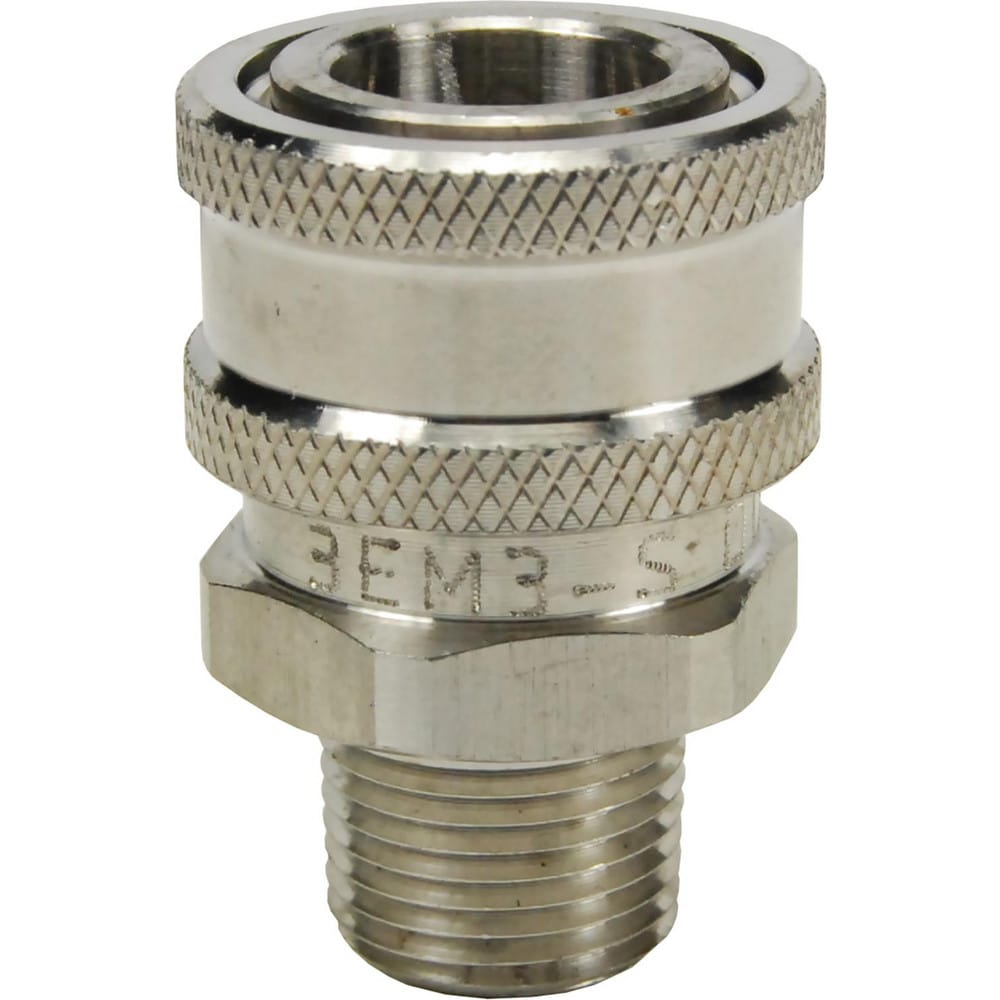 Hydraulic Hose Fittings & Couplings; Type: E-Series Straight Through Male Threaded Coupler; Fitting Type: Coupler; Hose Inside Diameter (Decimal Inch): 0.5000; Hose Size: 1/2