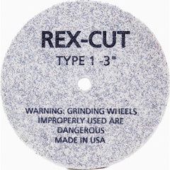 Deburring Wheel: 3" Dia, 3/16" Face Width, 3/8" Hole, Aluminum Oxide