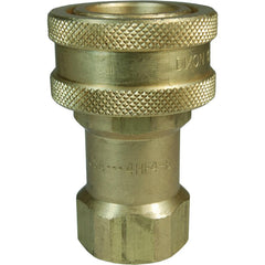 Hydraulic Hose Fittings & Couplings; Type: H-Series ISO-B Poppet Valve Female Threaded Coupler; Fitting Type: Coupler; Hose Inside Diameter (Decimal Inch): 0.7500; Hose Size: 3/4