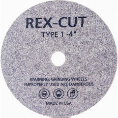 Deburring Wheel: 4" Dia, 1/4" Face Width, 1/4" Hole, Aluminum Oxide