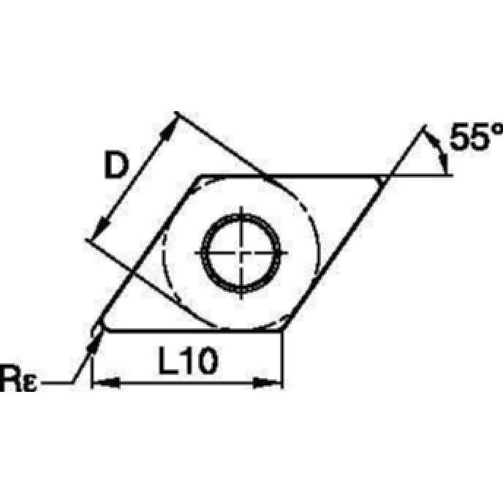 Turning Insert: DCGT32502LF KCU10B, Carbide