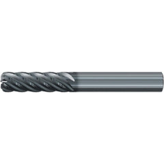 Roughing & Finishing End Mills; Mill Diameter (Fractional Inch): 1/4; Flute Type: Spiral; Number Of Flutes: 6; End Mill Material: Solid Carbide; Length of Cut (Inch): 1-1/8; Coating/Finish: AlCr