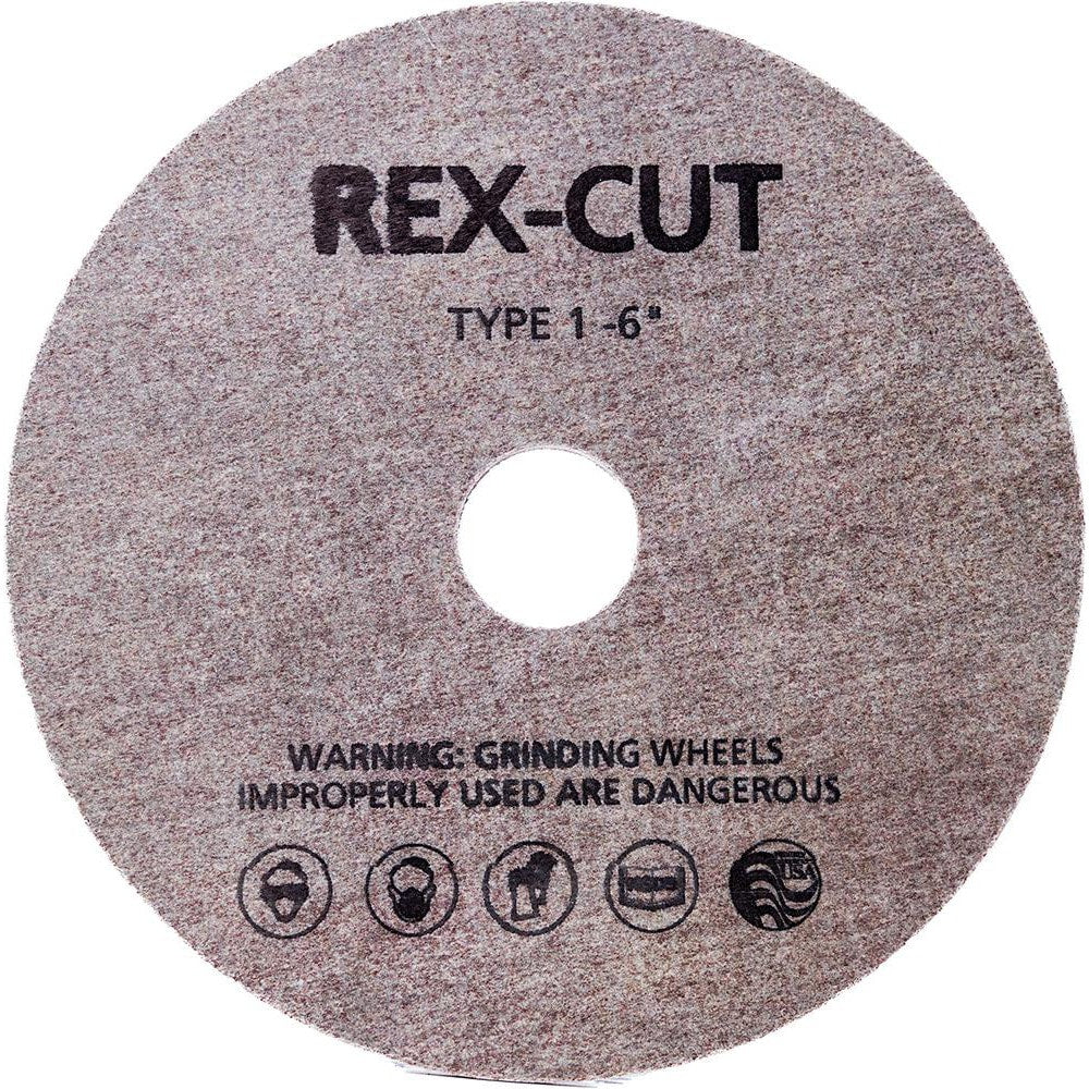 Deburring Wheel: 6" Dia, 1" Face Width, 1" Hole, Aluminum Oxide