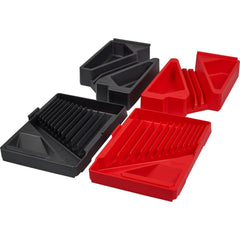 Tool Box Case & Cabinet Accessories; Accessory Type: Combination Wrench Tray; Material: Polypropylene; Overall Thickness: 3.9 in; Material Family: Plastic; Overall Depth: 12.4 in; Overall Width: 16 in; Overall Height: 3.9 in; For Use With: Milwaukee 15PC