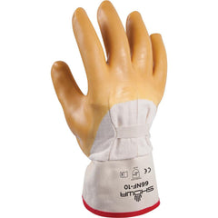 General Purpose Gloves: SHOWA 66NF, Size Large, Latex-Coated Cotton & Cotton Blend