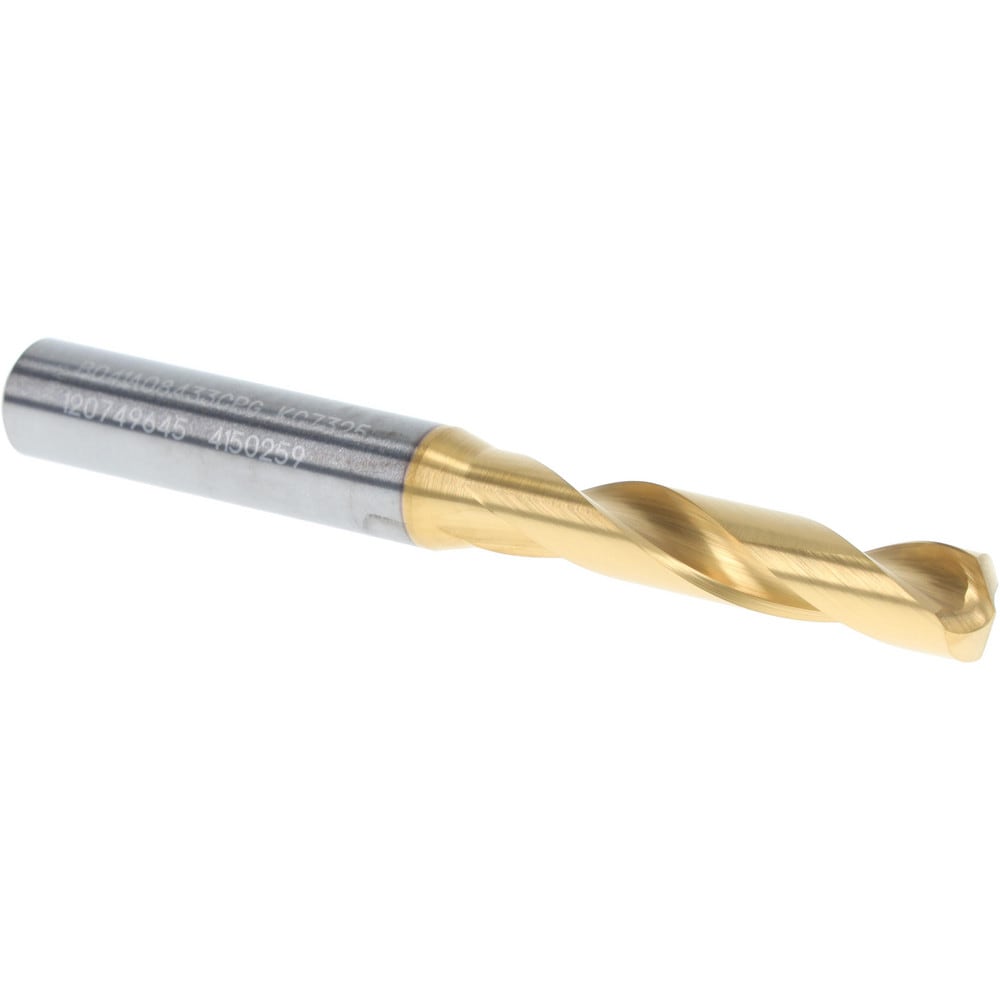 Screw Machine Length Drill Bit: Letter Q, 140 deg Point, Solid Carbide