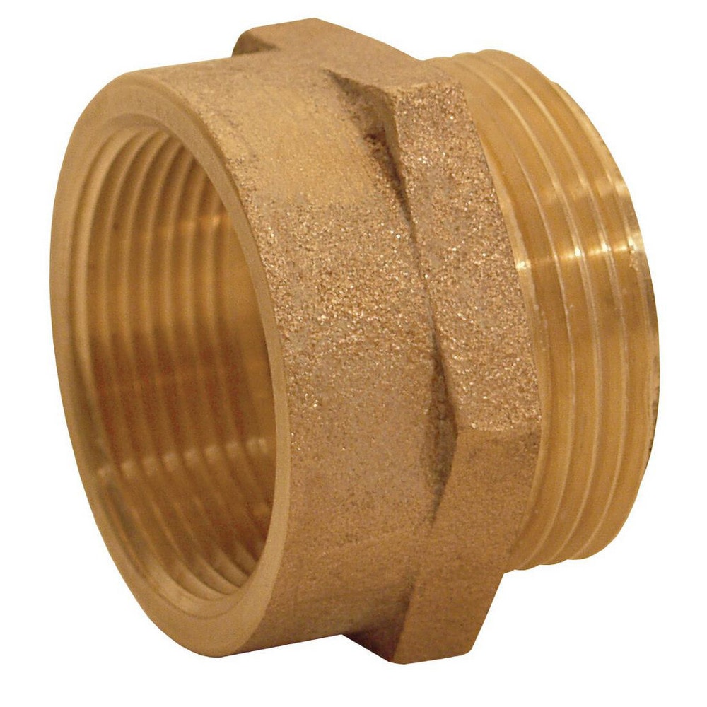 Brass & Chrome Pipe Fittings; Fitting Type: Female x Male Hex Nipple; Fitting Size: 1-1/2 x 1-1/2; End Connections: FNST x MNPT; Material Grade: 360; Connection Type: Threaded; Pressure Rating (psi): 175; Fitting Shape: Straight; Thread Standard: NPT, NST