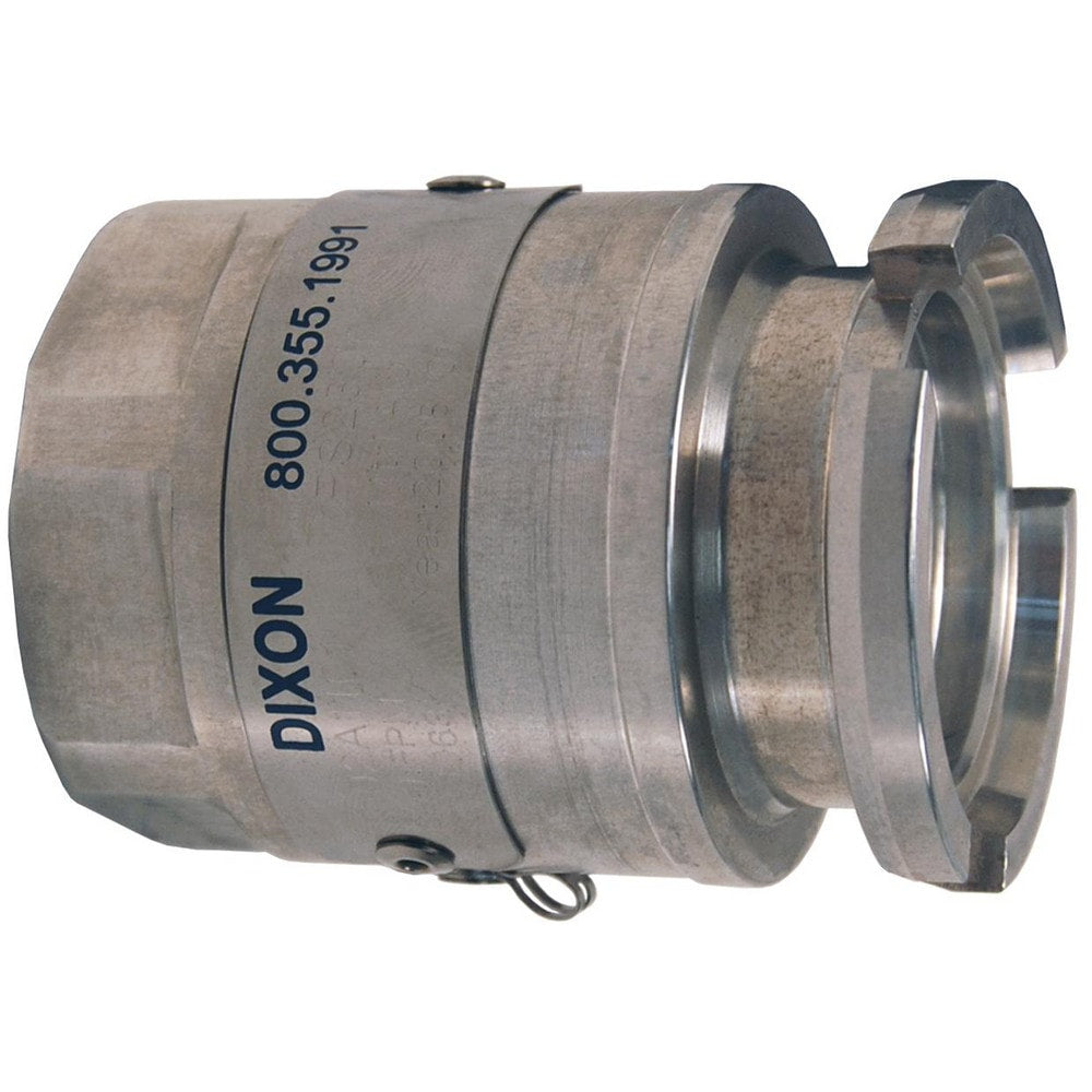 Reusable Hose Fittings; Type: Adapter; Thread Size: 1 in; Material: Aluminum; Thread Standard: NPT; Connection Type: Threaded