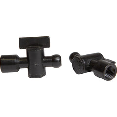 Coolant Hose Valves; Hose Inside Diameter (Inch): 1/4; System Size: 0.25 in; Connection Type: Male Snap-Loc x Female; Body Material: POM; Thread Size: 1/4 in; Number Of Pieces: 1