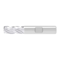 Corner Radius End Mill: 20.00 mm Dia, 26.00 mm LOC, 2.00 mm Radius, 3 Flute, Solid Carbide