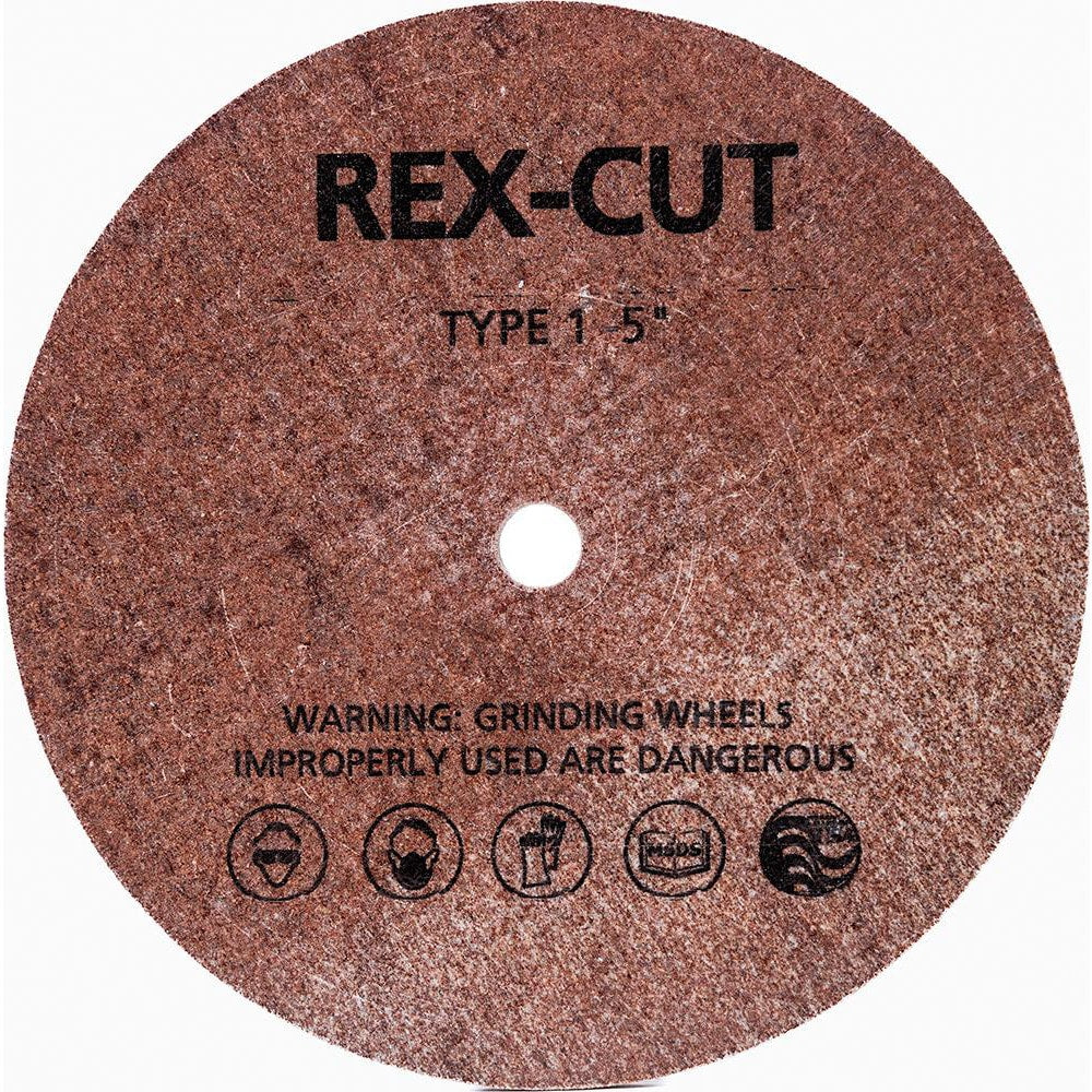 Deburring Wheel: 5" Dia, 1" Face Width, 5/8" Hole, Aluminum Oxide