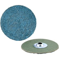 Quick-Change Disc: Type S, 2" Dia, 36 Grit, Zirconia Alumina, Coated