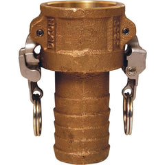 Suction & Discharge Hose Couplings; Type: Type C Coupler; Coupling Type: Cam & Groove; Coupling Descriptor: EZ Boss-Lock Coupler x Hose Shank; Material: Brass; Coupler Size (Fractional Inch): 1-1/2; Thread Size: Non-Threaded; Hose Size: 1-1/2