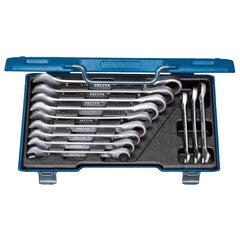 Combination Hand Tool Set: 12 Pc, Ratchet Spanner Set