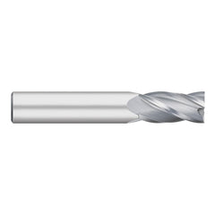 Square End Mill: 1" Dia, 1-1/2" LOC, 4 Flute, Solid Carbide